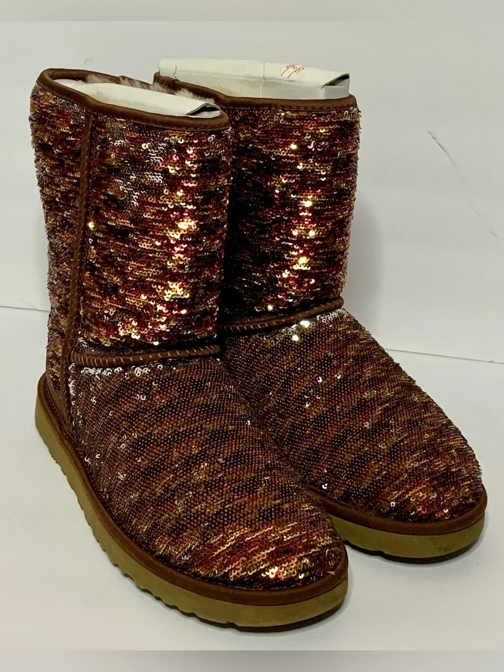 UGG Australia Classic Short Sparkles Sequin Boots (Rare Color-way)